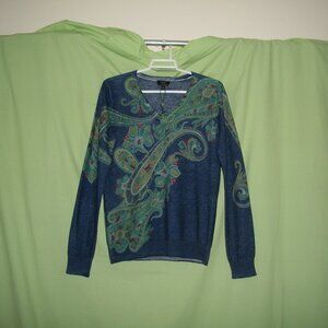 NWOT Talbots Merino Wool V-Neck Sweater Size XS